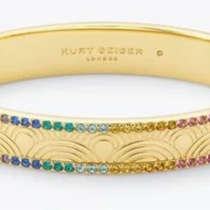Brand New with Tags Kurt Geiger London Multicolor Rainbow Pavé Crystal Bangle